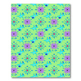 Vibrant Multi-Color Star Flower Area Rug