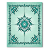 Teal Mandala Ornate Persian Area Rug