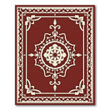 Medallion Red Ornate Red Persian Medallion Area Rug