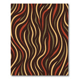 Wavy Multi-Color Abstract Area Rug