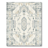 Beige and Neutral Beige Southwestern Geometric Tribal Area Rug