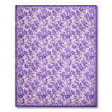 Vintage Purple Floral Vine Area Rug