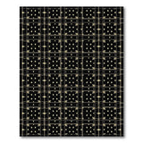 Black Gold Art Deco Geometric Area Rug