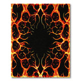 Blazing Inferno Flames Abstract Area Rug