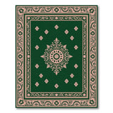 Elegant Emerald Green Traditional Persian Area Rug