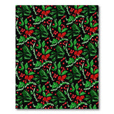 Festive Holly Berry Holiday Area Rug