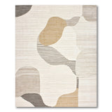 Abstract Area Abstract Organic Beige Neutral Area Rug