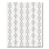 Black and White Elegant Black White Floral Damask Area Rug