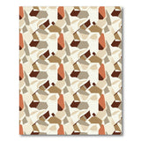 Beige and Neutral Washable Beige Geometric Area Rug