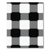 Classic Black White Plaid Check Area Rug