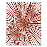 Radiant Red Geometric Area Rug