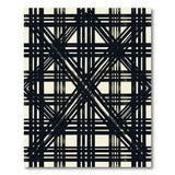Distressed Vintage Black and White Distressed Black White Plaid Area Rug
