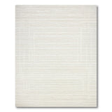 Beige and Neutral Beige Geometric Textured Area Rug