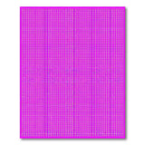 Vibrant Pink Grid Geometric Area Rug