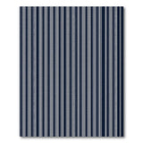 Navy and White Vertical Striped Area Rug
