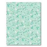 Teal Whimsical Abstract Organic Area Rug