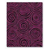 Hot Pink Spiral Geometric Area Rug