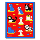 Playful Cartoon Animal Kids Area Rug