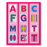 Multi-color and Patterns Vibrant Alphabet Kids Area Rug