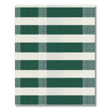 Green Rustic Farmhouse Green Gingham Check Area Rug