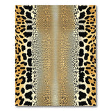 Brown and Tan Leopard Print Tan Area Rug