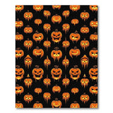 Spooky Jack-o-Lantern Halloween Pumpkin Rug