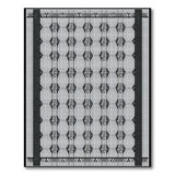 Geometric Modern Black White Geometric Diamond Lattice Rug
