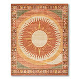 Terracotta Sunburst Southwestern Area Rug