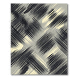 Bold Black White Diagonal Stripe Rug