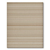 Beige Tan Striped Woven Beige and Neutral Area Rug