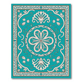 Blue and Teal Traditional Persian Ornate Teal Persian Floral Area Rug