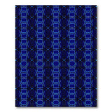 Teal-Outlined Navy Geometric Area Rug