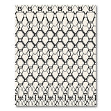 Black White Hexagon Geometric Area Rug