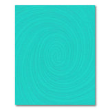 Hypnotic Teal Spiral Abstract Area Rug