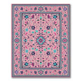 Multi-color and Patterns Blush Pink Teal Floral Persian Area Rug