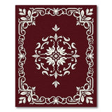 Elegant Red Persian Floral Red Area Rug