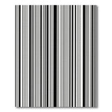 Geometric Modern Black and White Bold Black White Barcode Stripe Area Rug