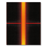 Bold Orange Cross Geometric Area Rug