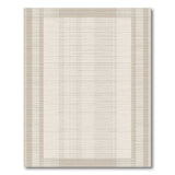 Beige and Neutral Beige Geometric Grid Woven Area Rug