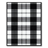 Black and White Black White Buffalo Plaid Area Rug