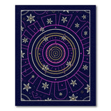 Purple Mandala Starflower Geometric Area Rug