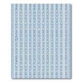 Coastal Blue Vertical Stripe Motif Area Rug