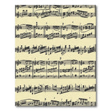 Black and White Vintage Sheet Music Area Rug