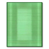 Green Vibrant Green Geometric Grid Area Rug
