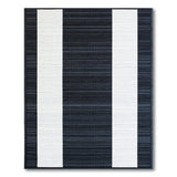 Striped Geometric Modern Bold Black White Vertical Striped Area Rug