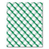 Green Hexagonal Mesh Area Rug