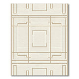 Beige Geometric Layers Area Rug