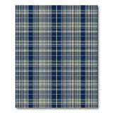 Navy Plaid Area Rug