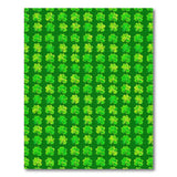 Kids Cartoon Lucky Green Shamrock Clover Area Rug