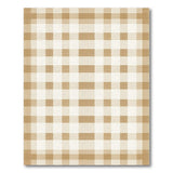 Tan and Cream Buffalo Check Area Rug